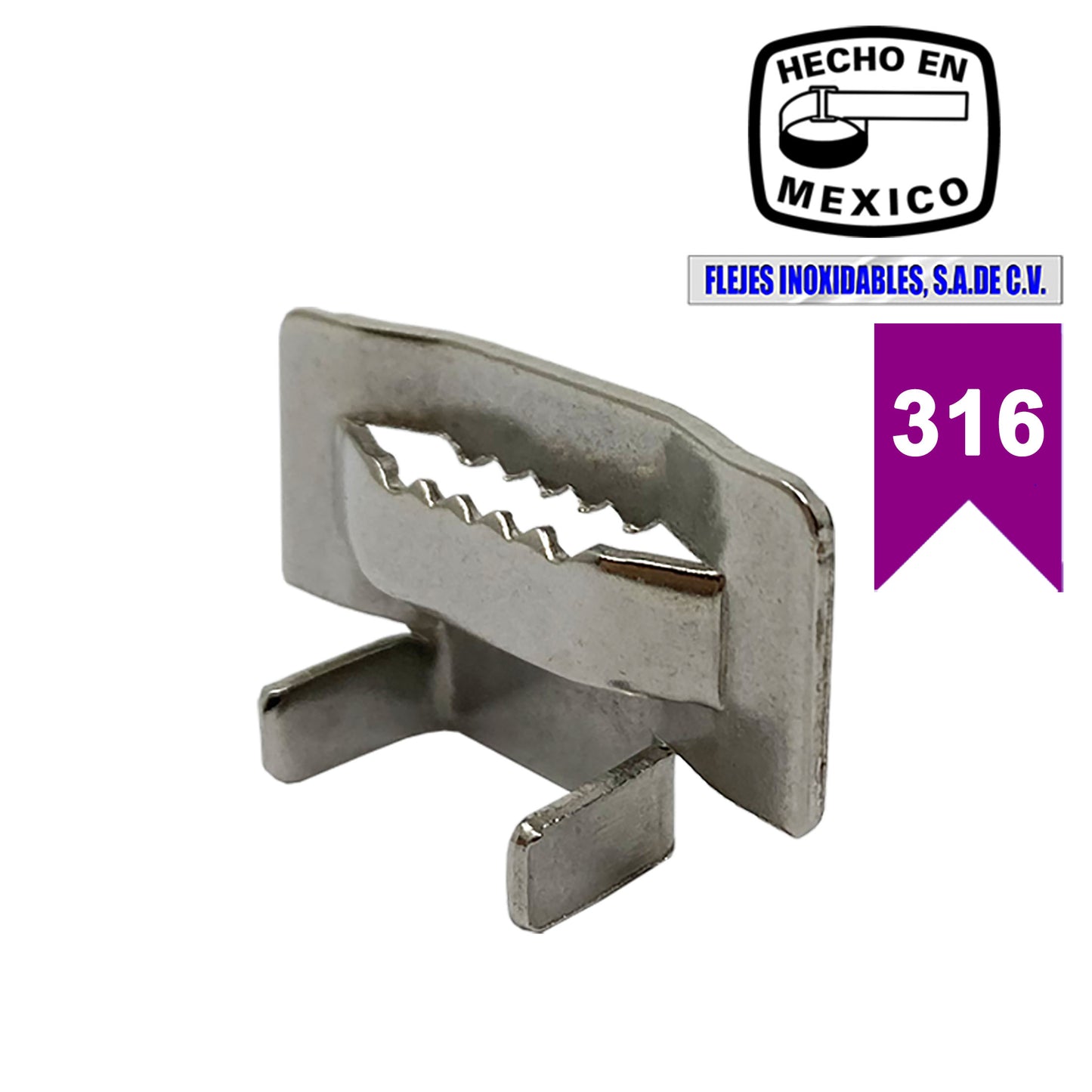 Hebilla Finoxsa 3/4" inoxidable 316