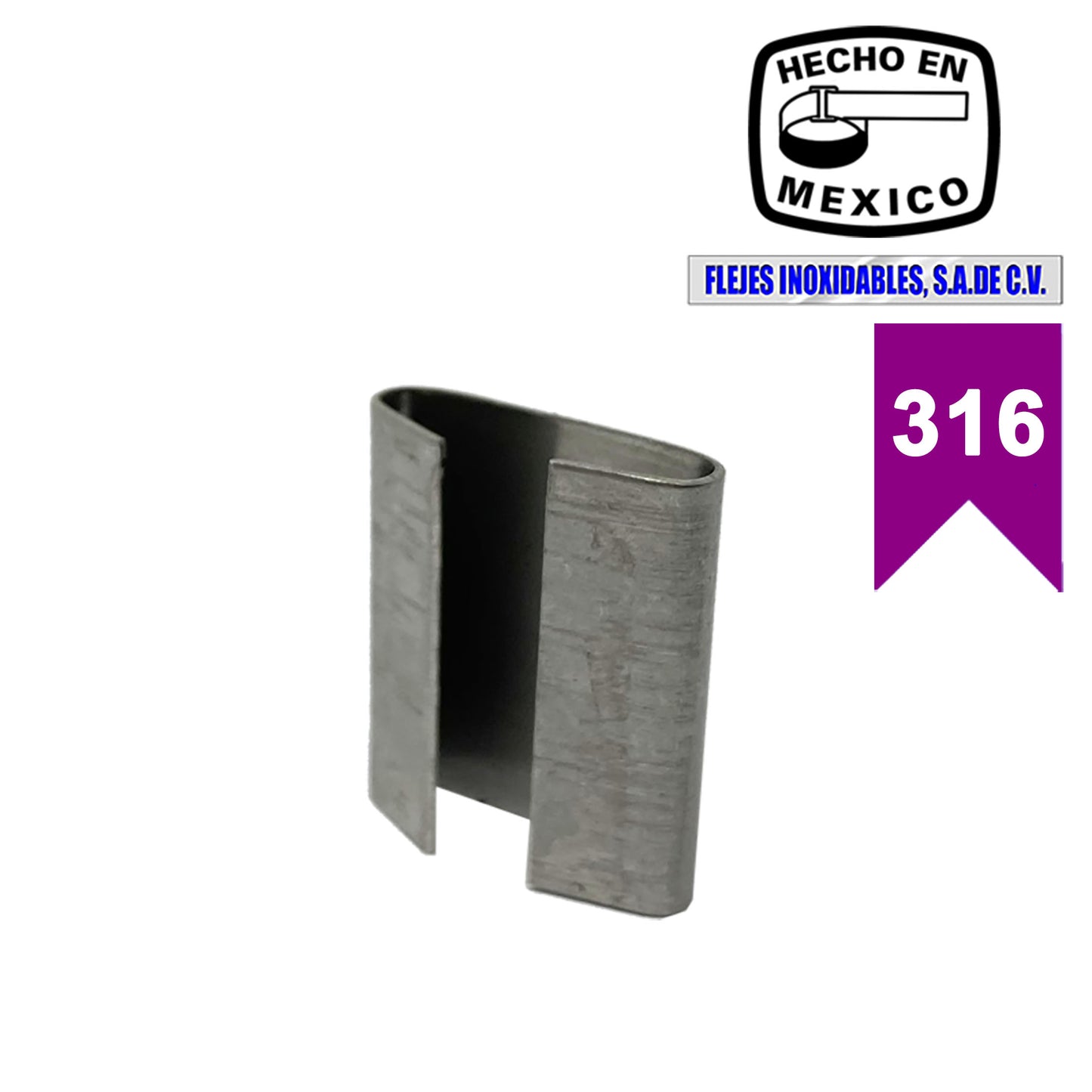 Sello cerrado 3/4" inoxidable 316