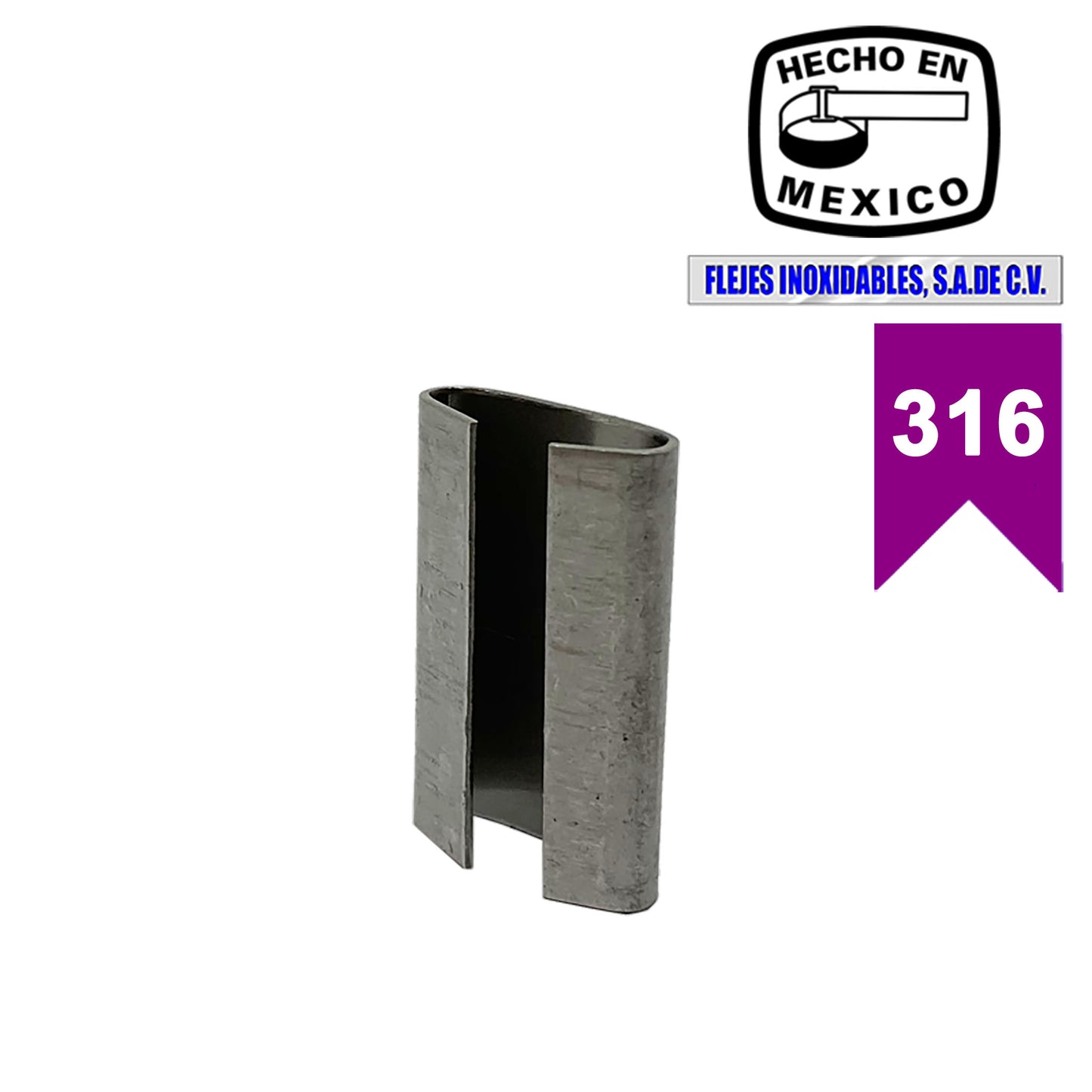 Sello cerrado 5/8" inoxidable 316